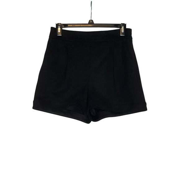Express black velvet  pleated high shorts size 2 - Picture 6 of 16